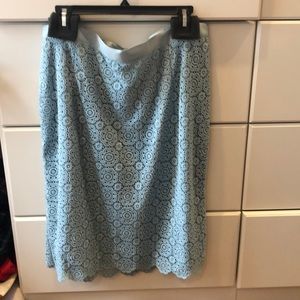 Boden eyelet lace pencil skirt